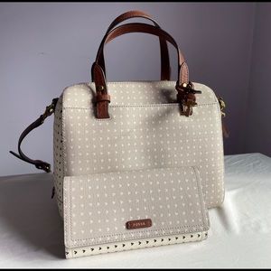 Fossil Rachel Satchel and Wallet bundle!!